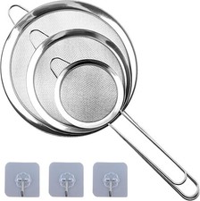 3 Stück Sieb Set 19/25/35 cm