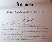 Nachlaß aus 1889 Dokument