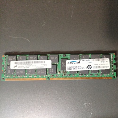 Crucial 16gb ddr3 sdram rdimm - 16gb,