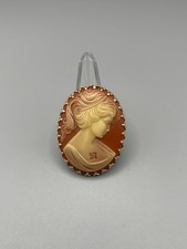 Vintage Kamee Brosche Oval