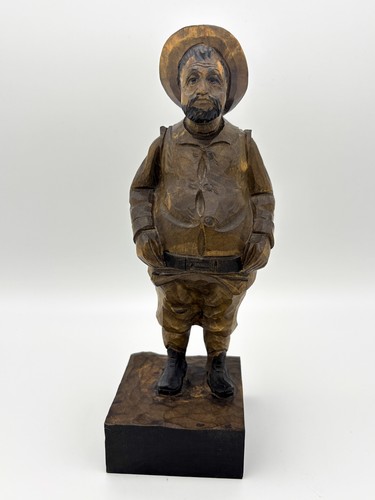 Geschnitzte holzfigur sancho - holzfigur,