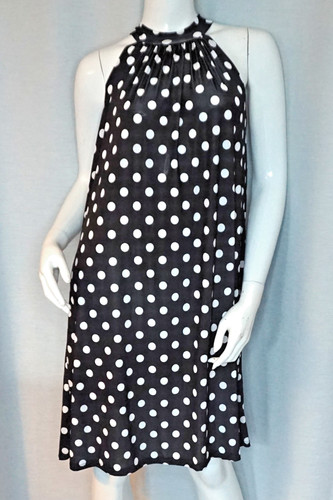 Neckholder kleid polka dots - polka,