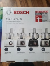 Bosch MC812M814 MultiTalent 8 1250 W Küchenmaschine 3,9 l (Schwarz, Edelstahl,