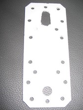 MONTAGE- PLATTE- STAHL- METALL- für die WAND- MONTAGE- 136 mm x 55 mm x 3 mm