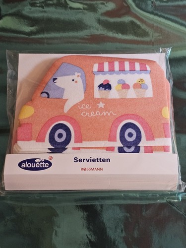 Süße servietten eiswagen - süße,