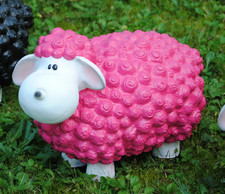 Lustiges Deko Schaf bunt Lamm