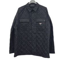 Prada dreieckslogo steppjacke - dreieckslogo,