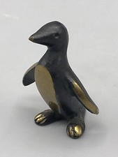 Alte Kleine Figur Pinguin Walter Bosse Bronze Messing Patiniert Austria Baller