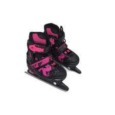 Roces Kinder Schlittschuhe Kindersport Jokey Ice 2.0 Girl Verstellbar Schwarz Fu