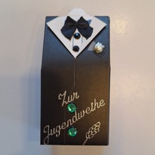 Geschenkbox zur Jugendweihe - Geldgeschenk in Form eines Sacko (5231)