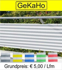2. Wahl! Balkonverkleidung 80 cm hoch, Sichtschutz Zaun, Balkon Verkleidung