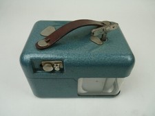 DDR Taubenuhr Konstatieruhr für Brieftauben aus Metall blau