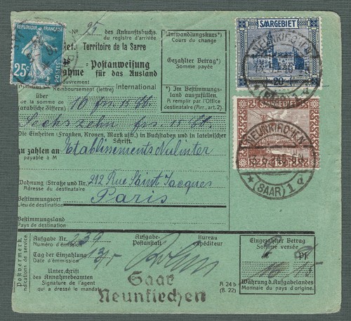 Saargebiet 5 24 - saargebiet,, 13.5.24