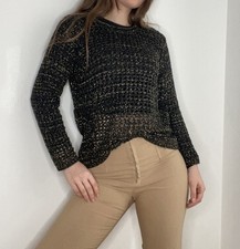 Infinity Netz Pullover Schwarz