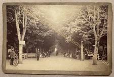 orig. Fotografie Waldenburg Schlesien um 1875 Park A. Leisner 16,5x10,5cm