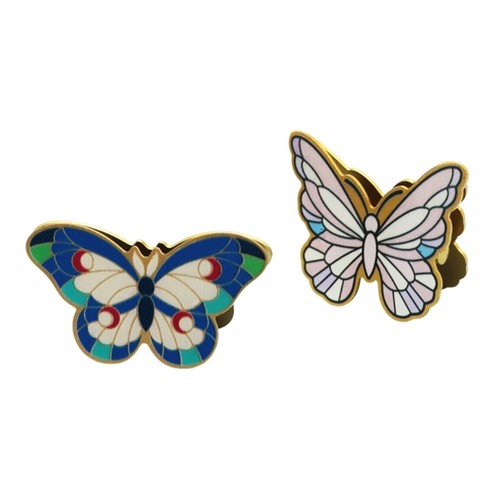 Metal butterfly memo clip - butterfly,