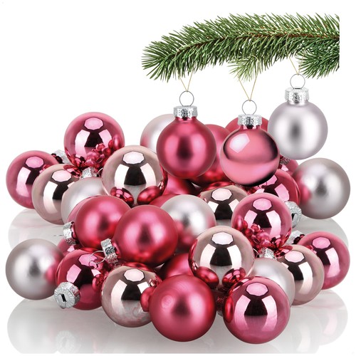 40x mini christbaumkugeln aus - 40x, mini-christbaumkugeln
