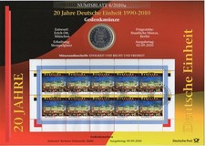 BRD 10€ 2010 Numisblatt 4/2010 20 Jahre Deutsche Einheit SILBER