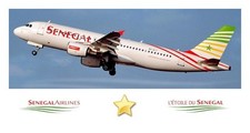 Postcard senegal airlines - postcard,
