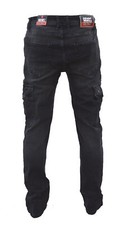 Herren Cargo Jeans Regular Slim Cargohose Destroyed  Schwarz Grau Blau 2007 Hose