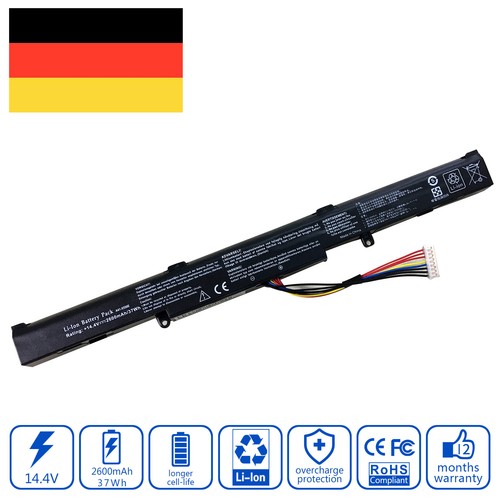Akku für asus vivobook x750lb - akku,