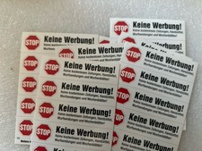 5x Bitte Keine Werbung
