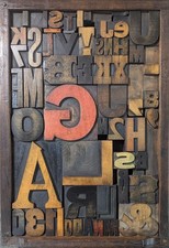 Antik Vintage Buchdruck