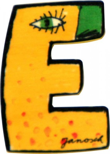 Janosch holz buchstabe 6cm - janosch,