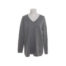 Include, Strickpullover, Größe: 44, Grau, Kaschmir, Einfarbig, Feinstrick -uFc