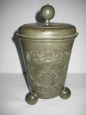 schwerer großer antiker ZINN