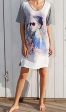 STRANDKLEID marine-weiss-multi