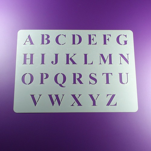 Schablone alphabet - a4,
