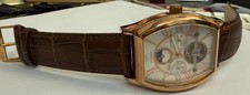 Automatik Herrenuhr Meister Anker Edelstahl Tonneau rose offene Unruhe Musteruhr