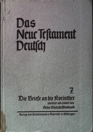 Die briefe korinther - briefe,