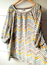 GINA BENOTTI  2lagiges  Blusen Shirt  Gr. XXL 52 54 - Arme transparent