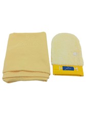 JEMAKO Putztuch Set Reinigungstuch & Handschuh Gelb Haushalt