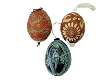 ✿3 kunstvoll bemalte