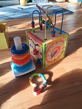 Lernspielzeug Baby Motorikwürfel Stapelturm  Eichhorn Chicco