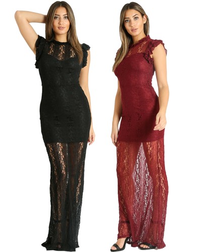 Maxikleid damen eng - eng, spitze