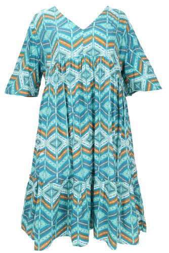Boho kurzarm sommerkleid - boho,