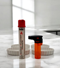 Creme brulee set flambierer - brulee,