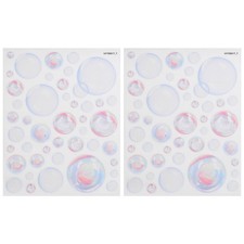  2 Sheets Wandaufkleber Blasen