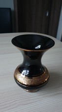 DDR  Schwarzglas  Vase VEB