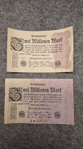 Zwei millionen mark - millionen, banknote