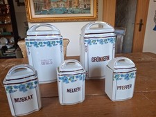 Set 5 Stück alte Vorratsdosen