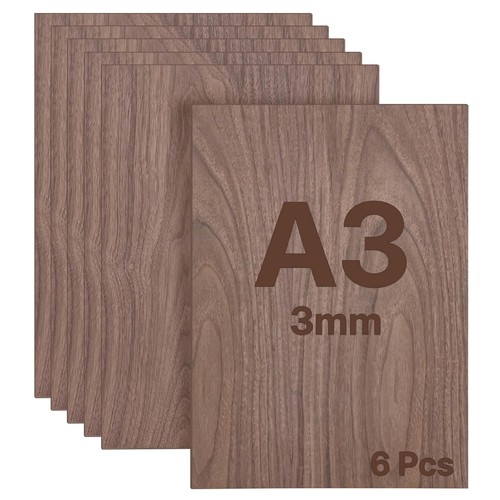 Sperrholzplatte walnuss 3mm - walnuss, a3