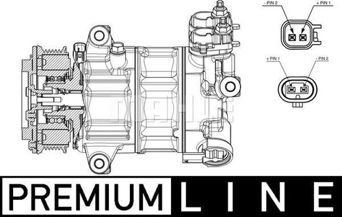 Mahle kompressor klimaanlage - kompressor,,