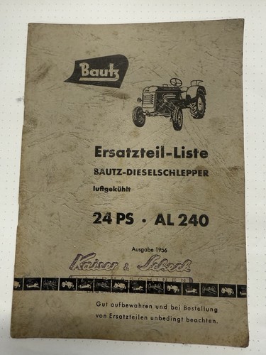 Original bautz 240 traktor - ,