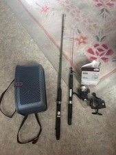 Angel und Angelzubehör Set - Angel 1950 mm + 1800 mm, Angelkoffer, Angelrolle