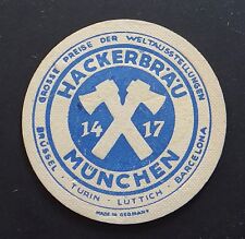 Alter Bierdeckel HACKERBRAU